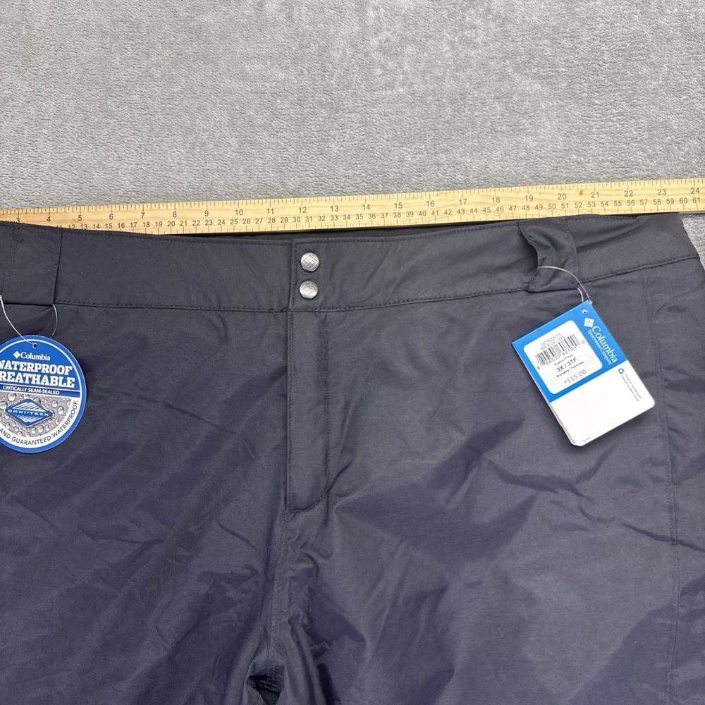 Columbia Womens Bugaboo Ski Snow Pants Black Omni Tech Waterproof 3X Plus Size - Picture 6 of 11